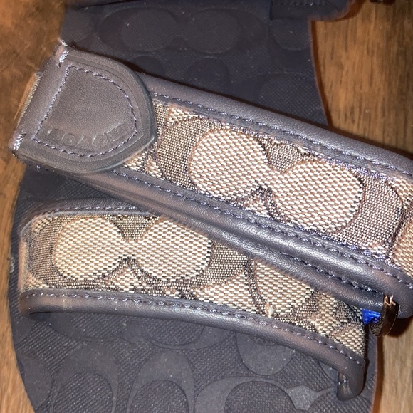 New! Coach Men’s Signature Jacquard Sport Sandals  Size 9 - Picture 3 of 9